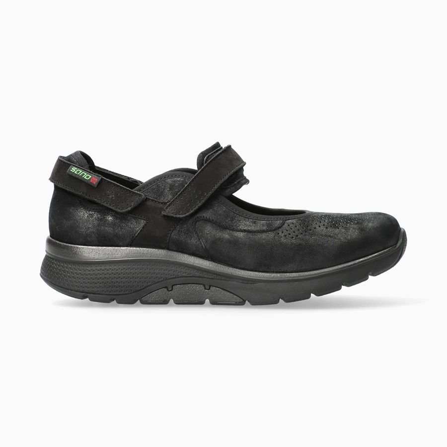 Sano ILINA Nubuck Sko 8217509-DF - Joggesko Dame Svart